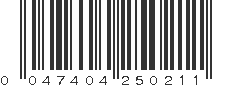 UPC 047404250211