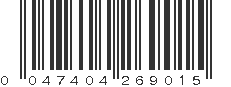 UPC 047404269015