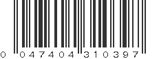 UPC 047404310397