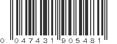 UPC 047431905481