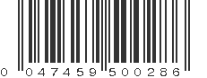 UPC 047459500286