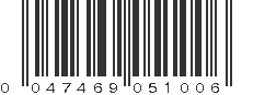 UPC 047469051006