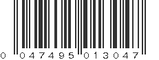 UPC 047495013047