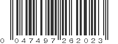 UPC 047497262023