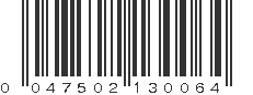 UPC 047502130064