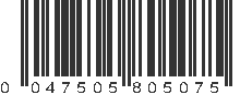 UPC 047505805075