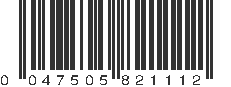 UPC 047505821112