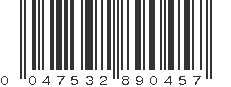 UPC 047532890457