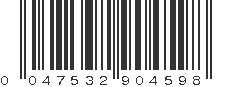 UPC 047532904598