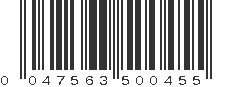 UPC 047563500455