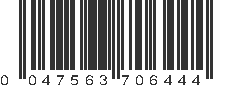 UPC 047563706444