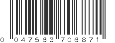 UPC 047563706871