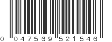 UPC 047569521546