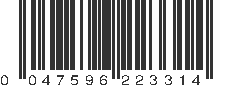 UPC 047596223314