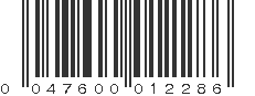 UPC 047600012286