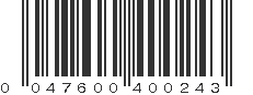 UPC 047600400243