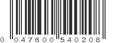 UPC 047600540208