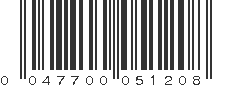 UPC 047700051208