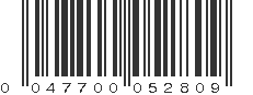 UPC 047700052809