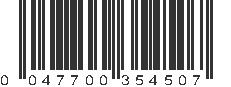 UPC 047700354507