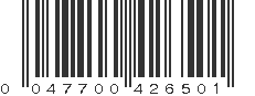 UPC 047700426501