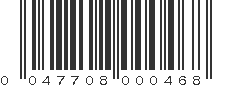 UPC 047708000468