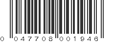 UPC 047708001946