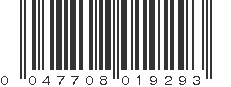 UPC 047708019293