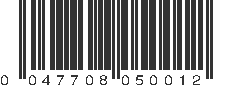 UPC 047708050012