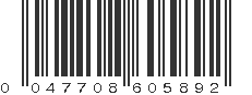 UPC 047708605892