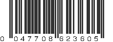 UPC 047708623605