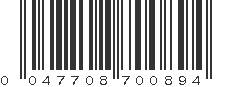 UPC 047708700894