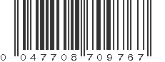 UPC 047708709767