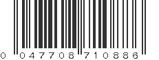 UPC 047708710886