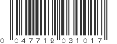 UPC 047719031017