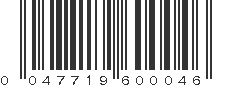 UPC 047719600046