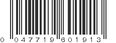 UPC 047719601913