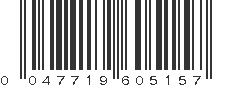 UPC 047719605157