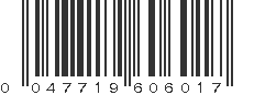 UPC 047719606017