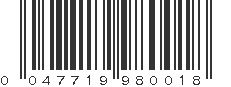 UPC 047719980018