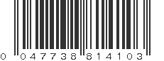 UPC 047738814103