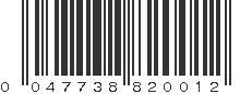 UPC 047738820012