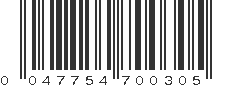 UPC 047754700305