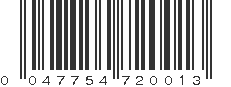 UPC 047754720013