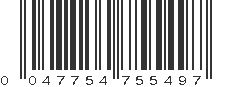 UPC 047754755497