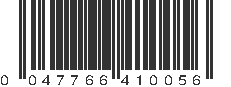 UPC 047766410056