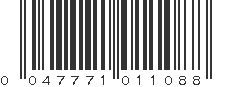 UPC 047771011088