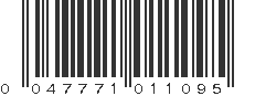 UPC 047771011095