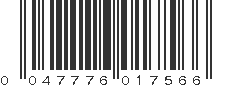 UPC 047776017566