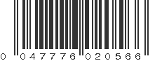 UPC 047776020566